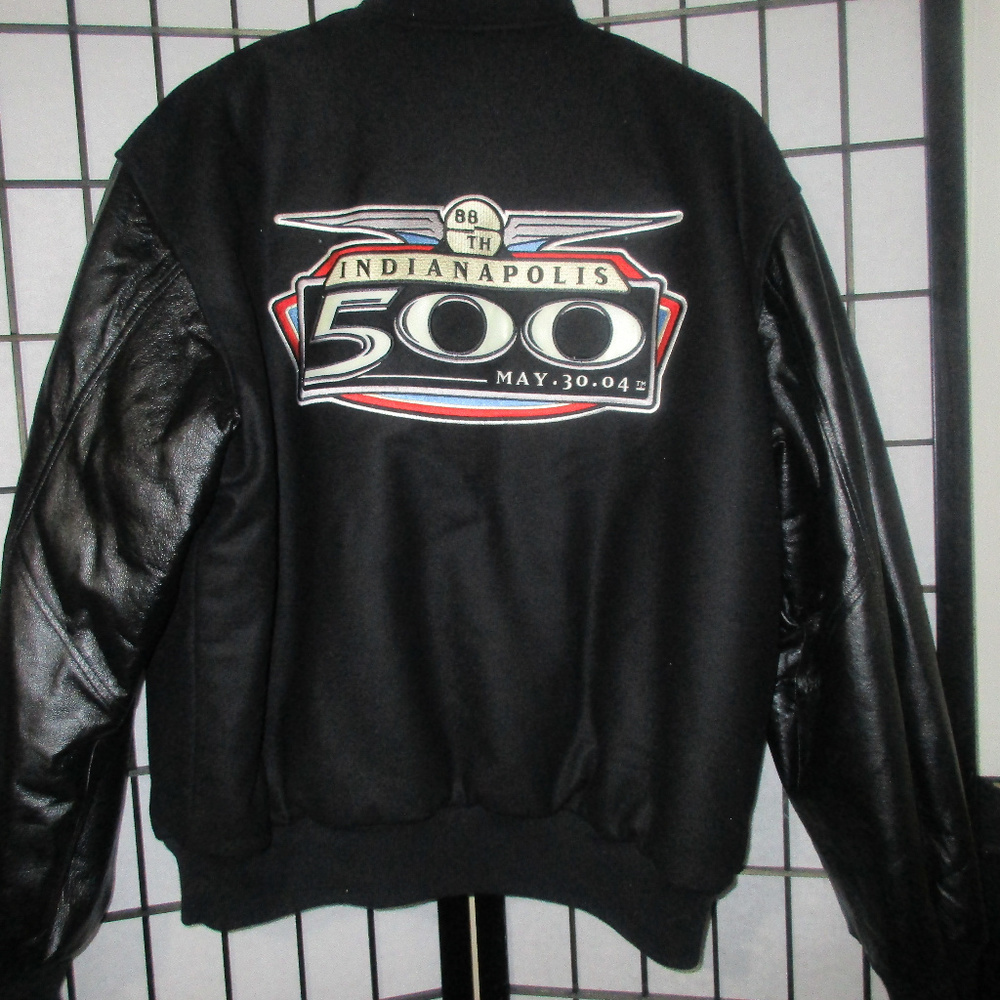 2004 INDIANAPOLIS 500 RACE LEATHER JACKET HAMILTON - Picture 5 of 7